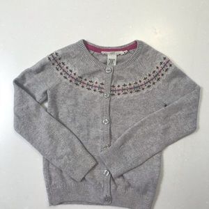 Girls H&M Fair Isle Cardigan Size 7-8